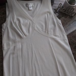 White LOFT tank top